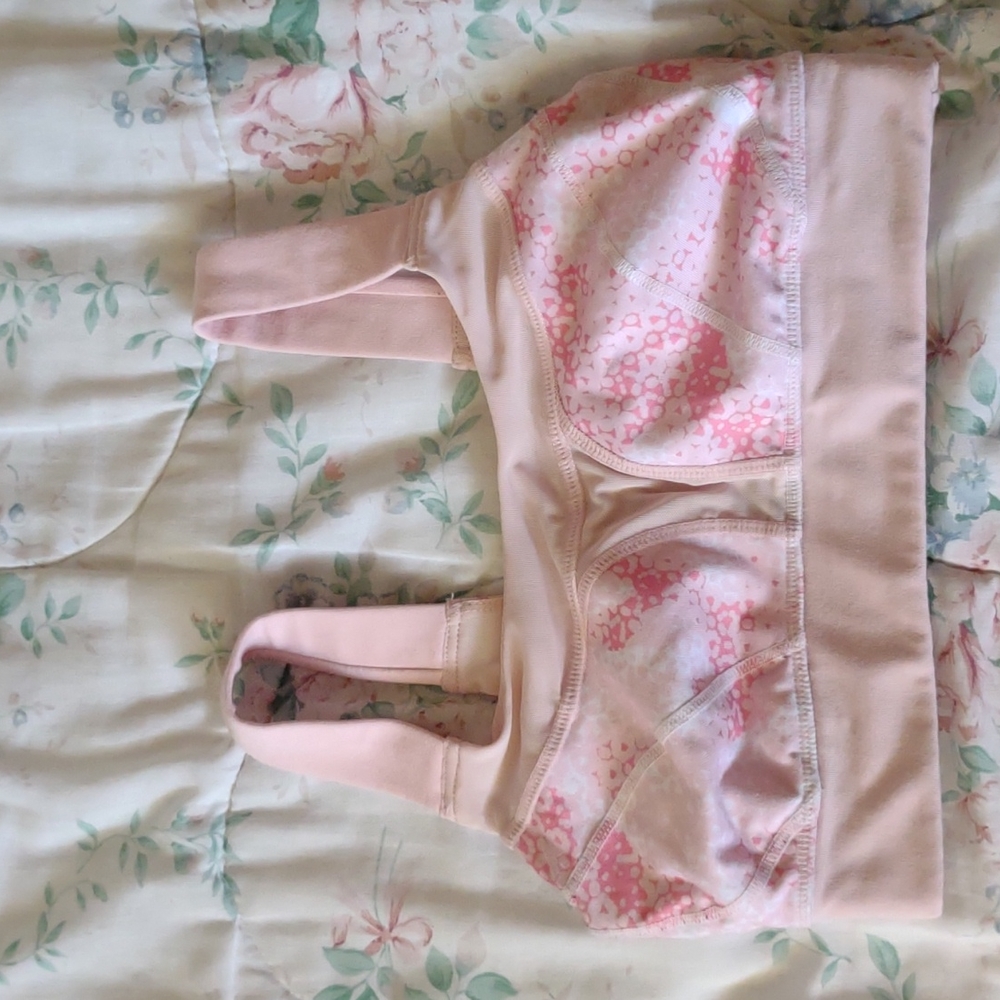 GUC Zella Pink Leopard Print Sports Bra